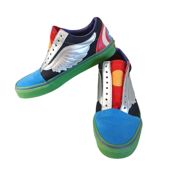 Vans x Marvel Avengers Captain America Sneakers Women's Tennis Shoes size 9 - Picture 12 of 12